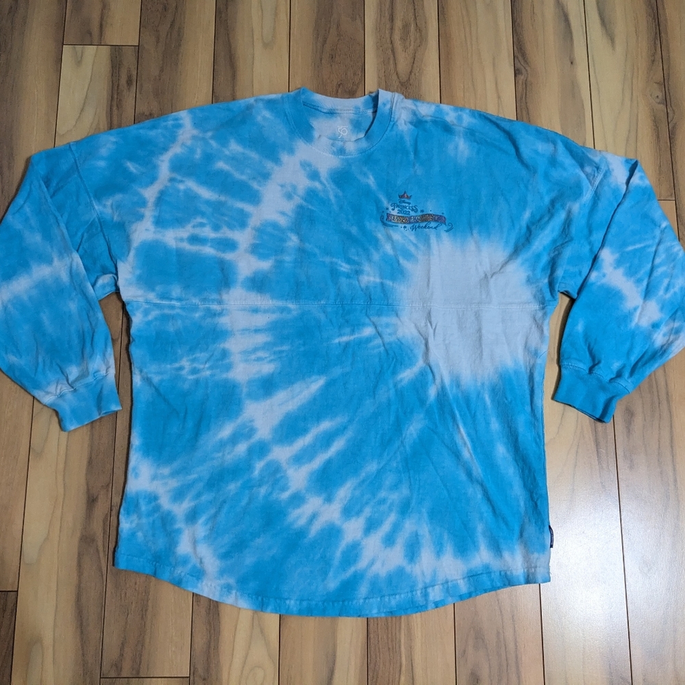 EUC! Run Disney 2022 Princess Marathon Weekend Spirit Jersey Blue Tie Dye Size L - Picture 6 of 16